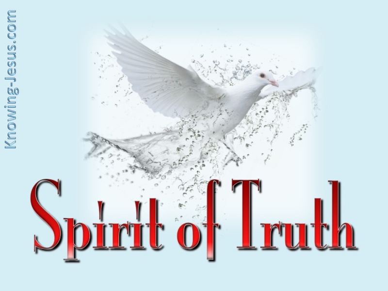 John 16:13 Spirit of Truth (red)